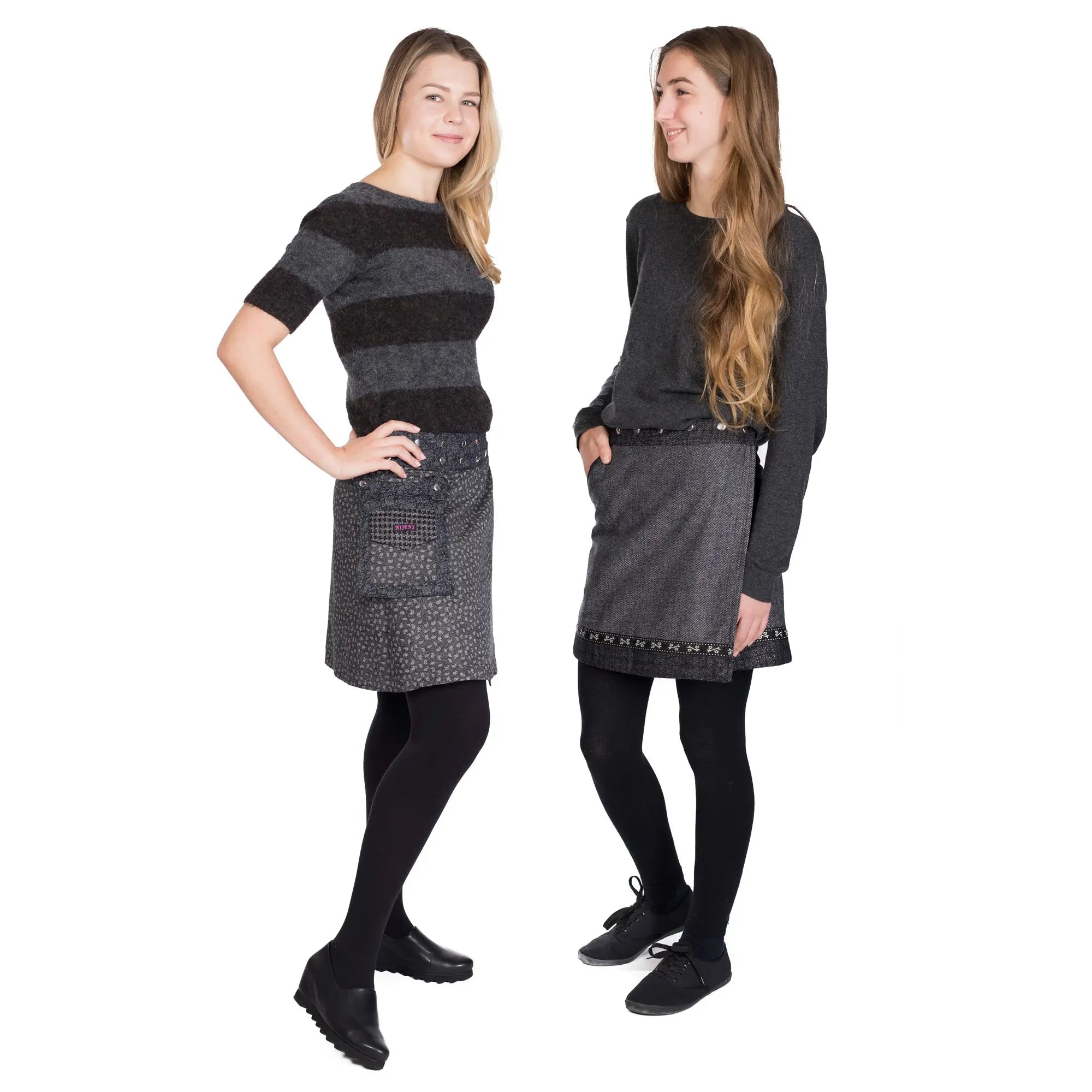 Winterröcke aus Tweed-Wolle - Nijens Shop