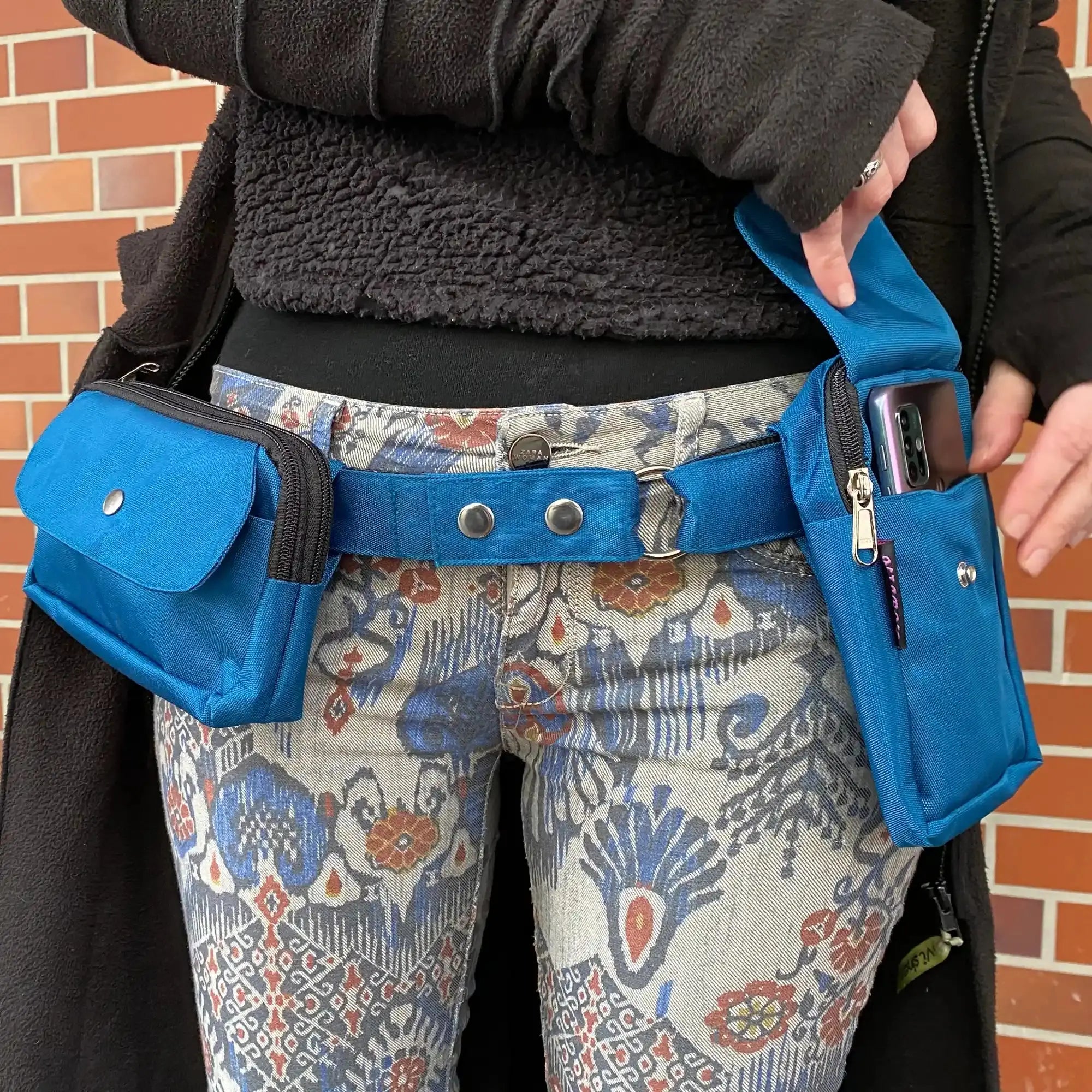 Gürtel für Beuteltaschen Petrol