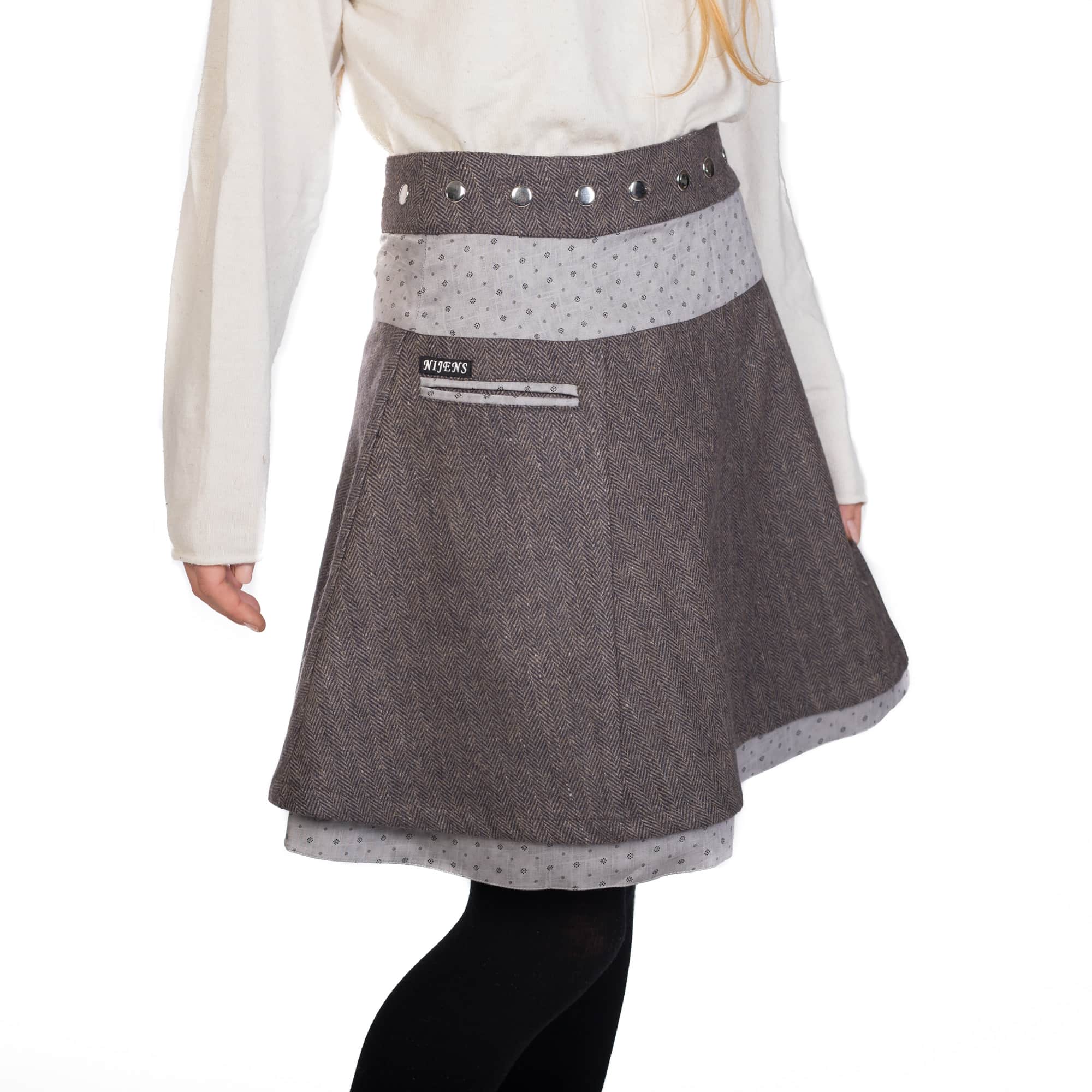 Nijens Winter Rock Wenderock Wickelrock Wolle Baumwolle Indien Stoff wrap skirt 