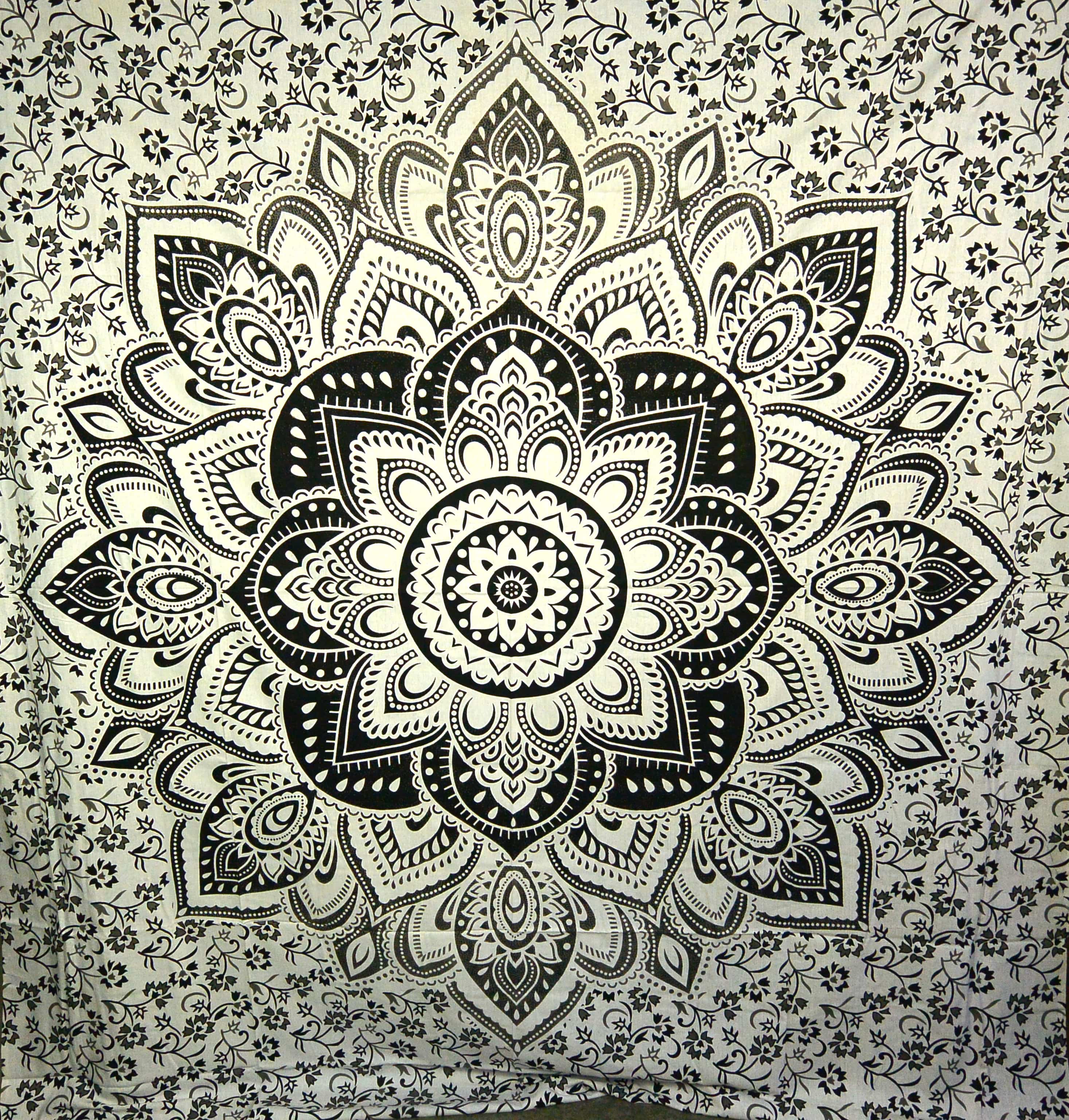 Indisches Mandala Hippie Bettlaken Tagesdecke Strandtuch