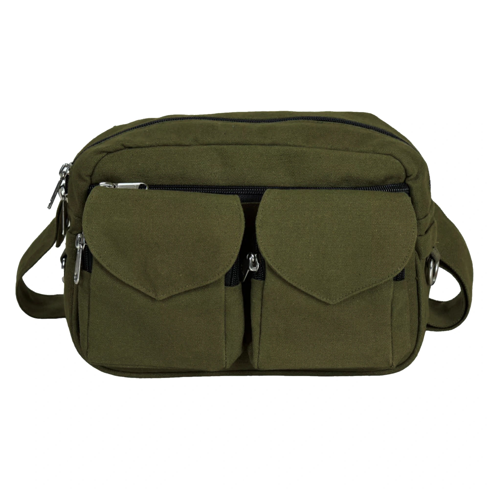 Nijens bum bag shoulder bag made of fabric khaki