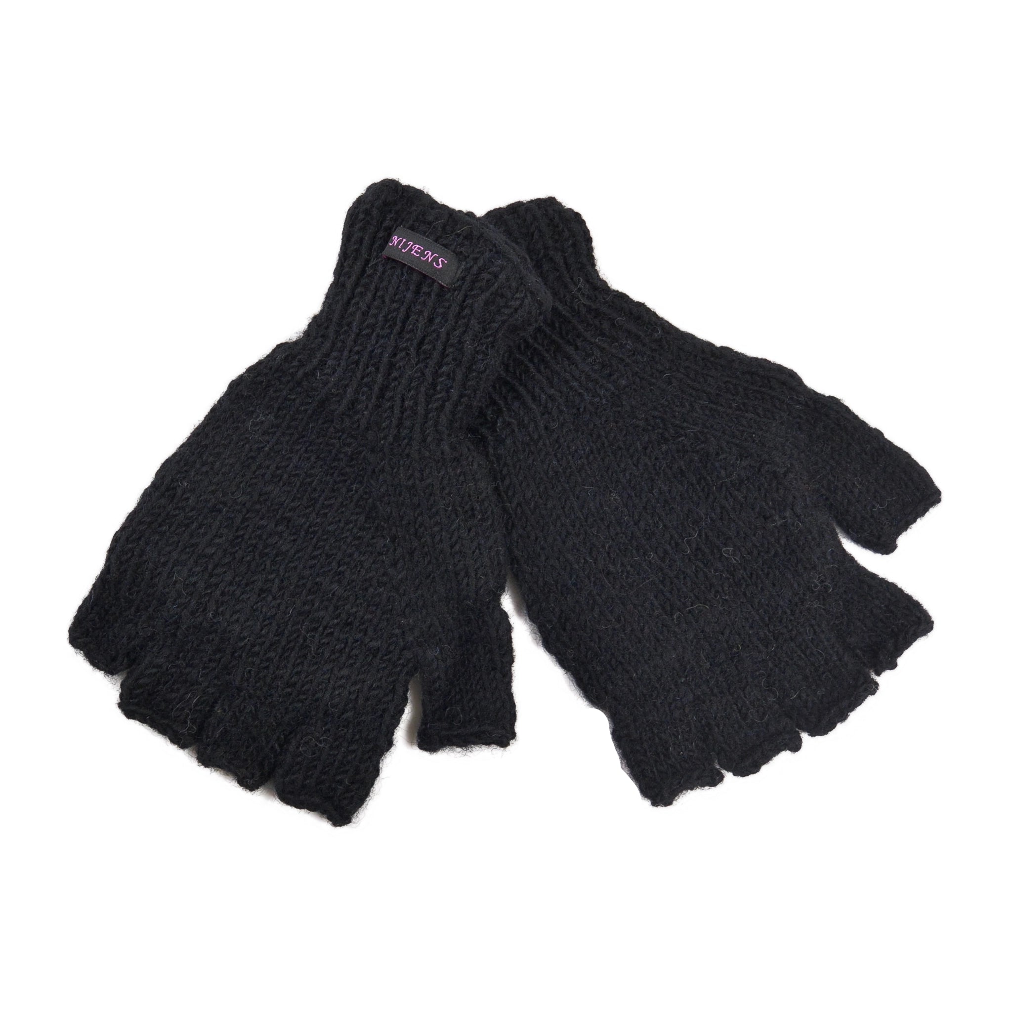 halb handschuhe Fingerlose Handschuhe Halbfinger Handschuhe Unisex Schwarz