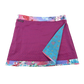 Wenderock aus Baumwolle mit Retromuster (Violett, Pink). Umfang ist einstellbar mit Druckknöpfen am Rockbund. Muster und FarbenMix.