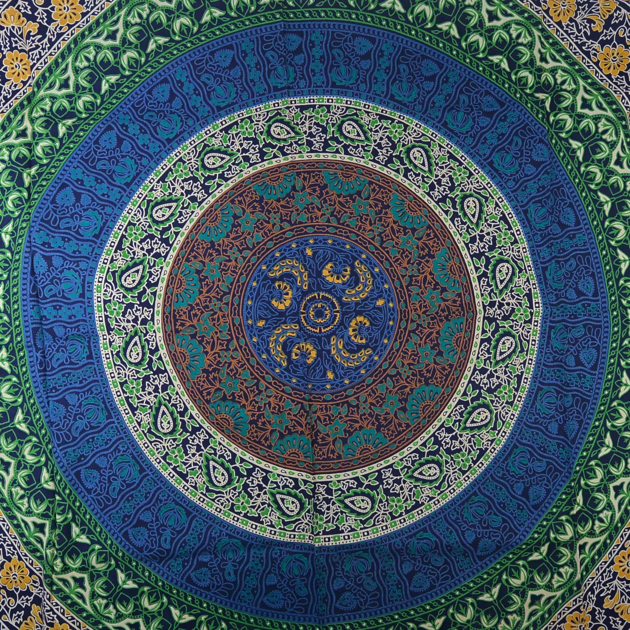 Nijens Indisches Mandala Hippie Bettlaken Stoff in Rot