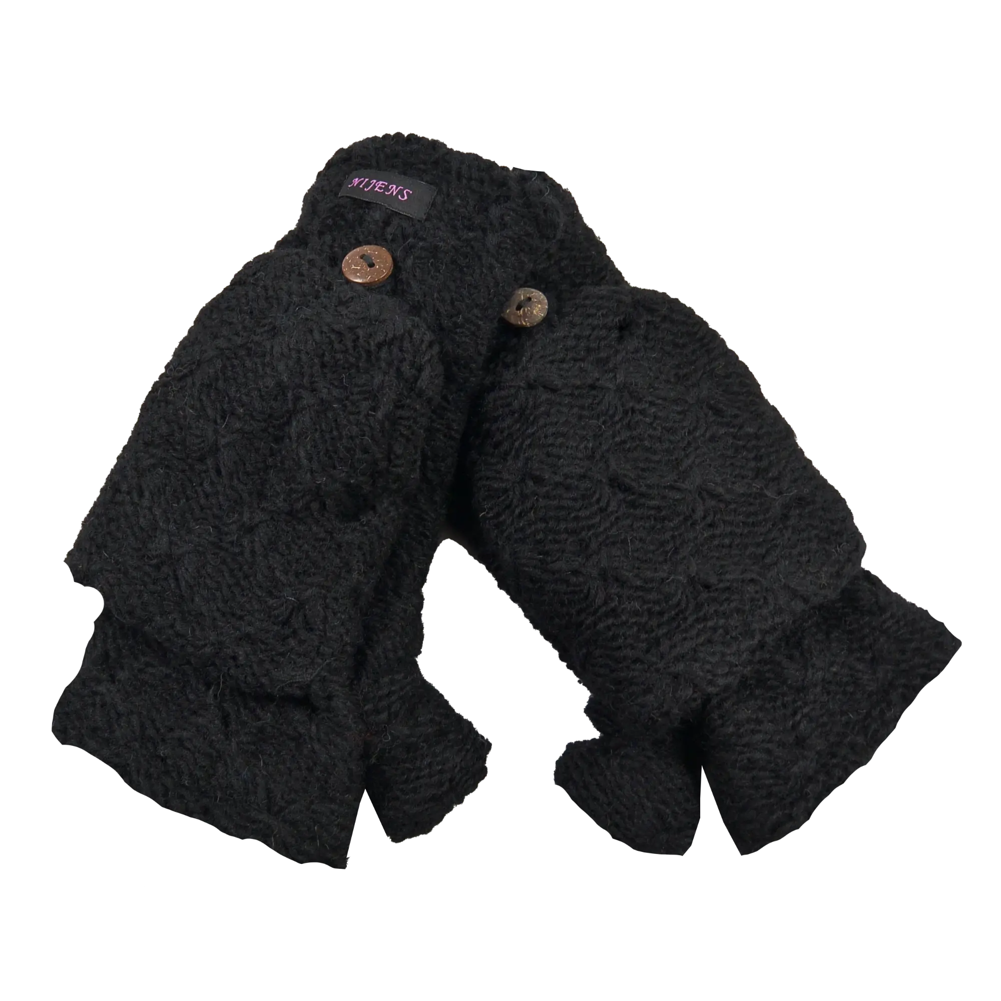 handschuhe schwarz wolle Nijens Handschuhe Schwarz Wolle Schurwolle Fäustlinge