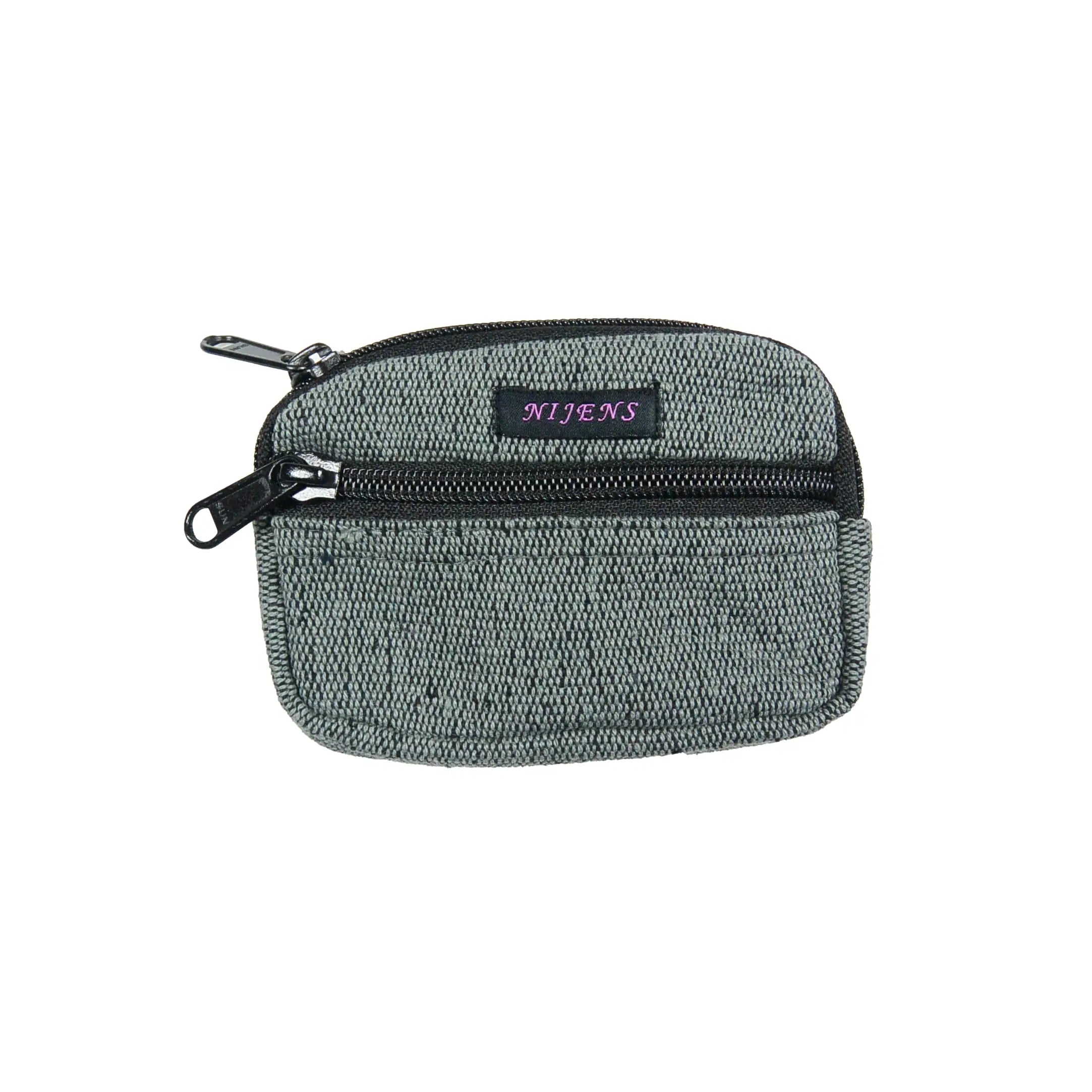 Small Pouch With Belt Loops Two Tone Gray Nijens