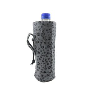 Nijens Flaschenhalter Tasche (Stoff Grau) für Wasserflaschen 500 ml - Water Pouch 48
