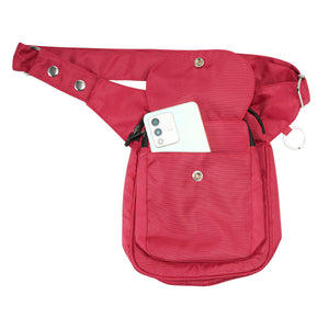 Die Tasche ist aus hochwertigem Nylon (rote Farbe)