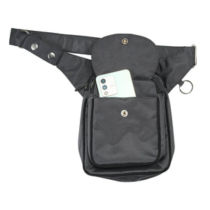 Gassi-Tasche, Wasserabweisend, Nylon Grau