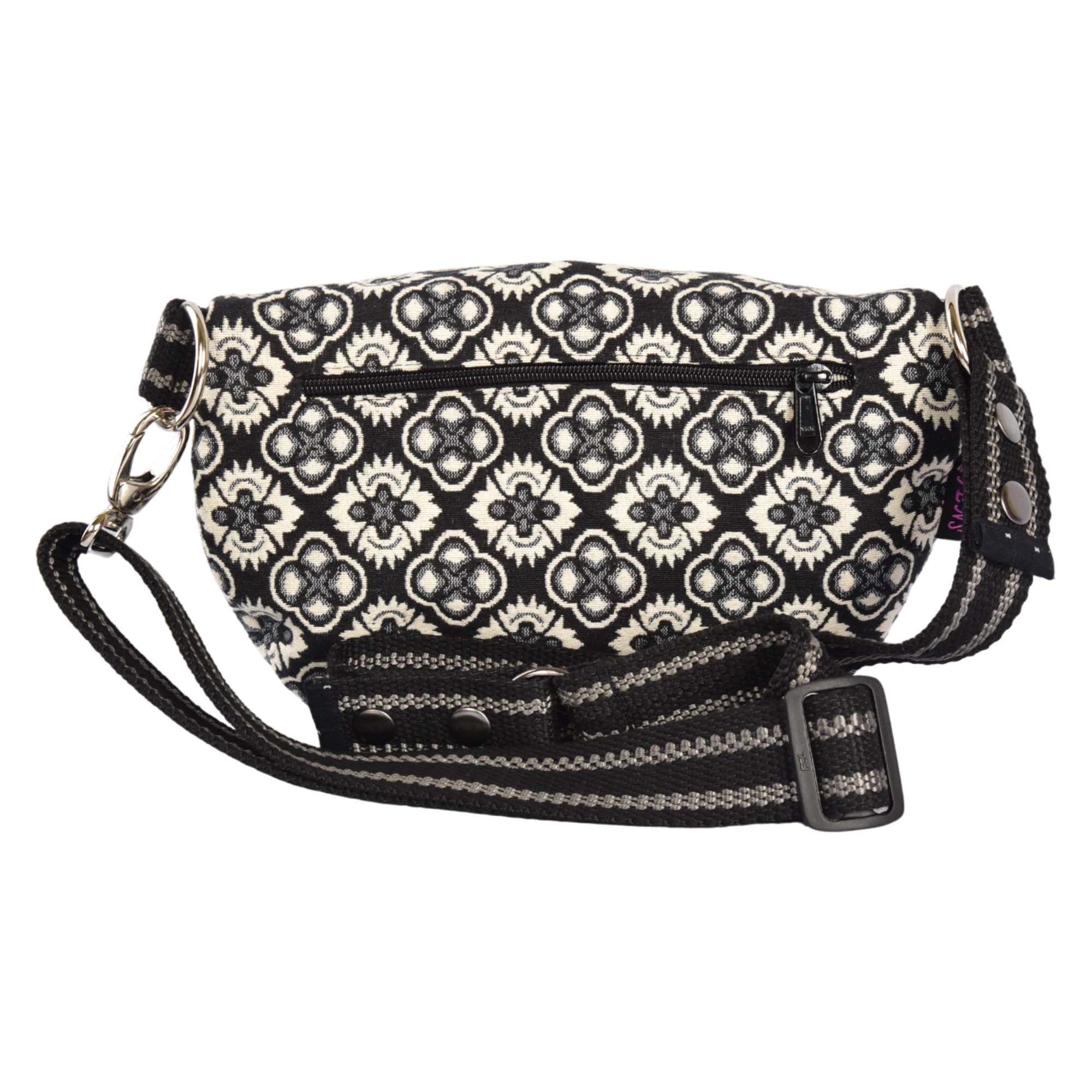 Crossbodybag Beltbag Black White Check Dari