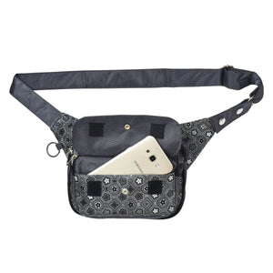 Nijens Gassi-Tasche Wasserabweisende (Geometrische Motive in Charcoal-Grau) 2