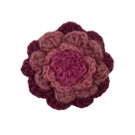 Schöne handgemachte Ansteckblume Altrosa Farbe