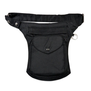 Wasserdichte Bauchtasche,  Gassi-Tasche S-XXXL Nylon in Schwarz