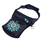 Wasserabweisende Gassi-Tasche mit Mandala-Stickerei Saphirblau - Barcelona HS 313