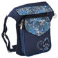 water repellent dog walking Bag with paisley sapphire blue - Barcelona HSW 79013-P6