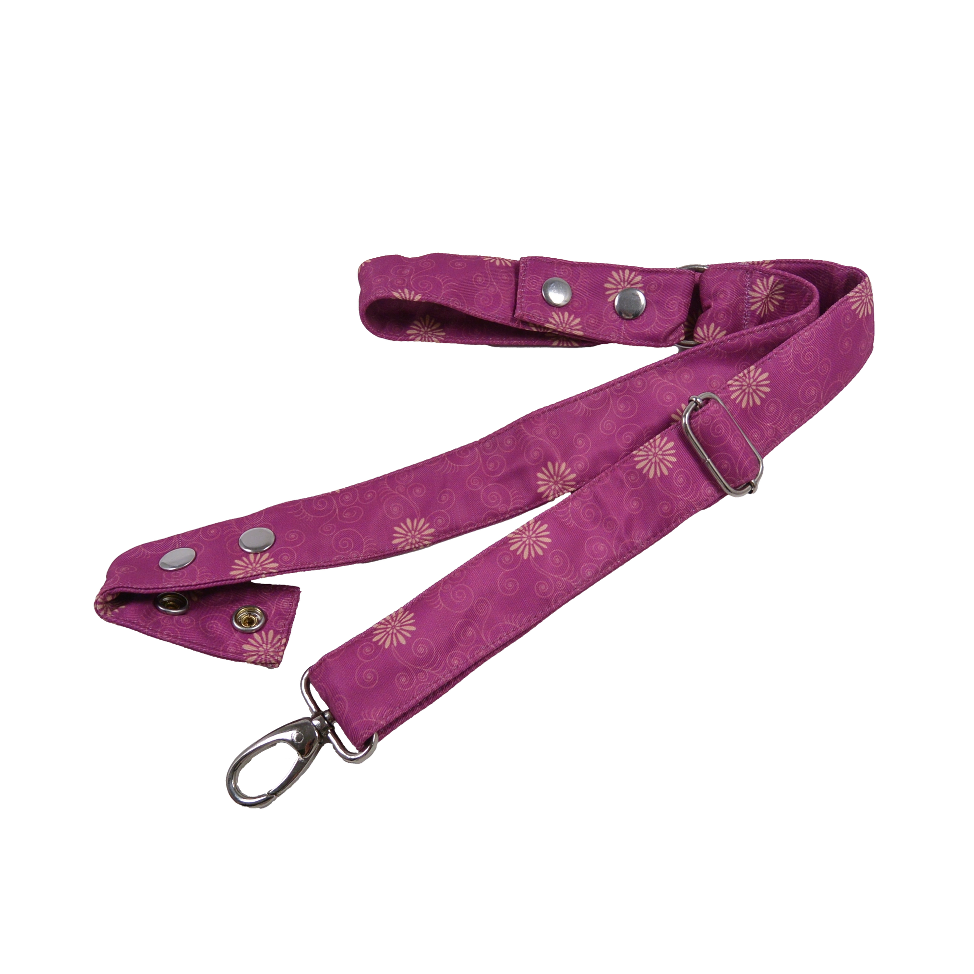 Gürtelverlängerung aus Stoff Fuchsia, mit floralem Muster, Beltbag Nijens