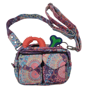 Bauchtasche, UmhĂ€ngetasche aus Stoff, Bunte Mandala-Motive, Beltbag Nijens, Gassitasche