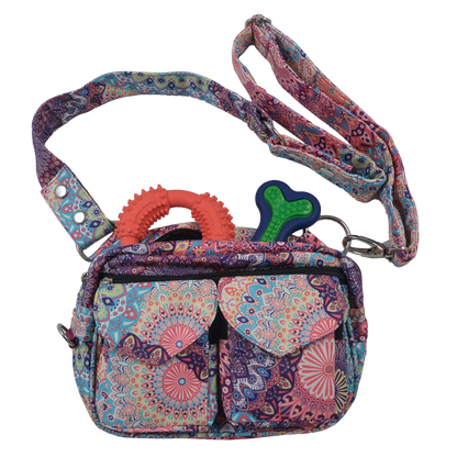 Bauchtasche, Umhängetasche aus Stoff, Bunte Mandala-Motive, Beltbag Nijens, Gassitasche