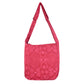 Rückansicht des Nijens Big Shopper in Rot mit floralem Muster
