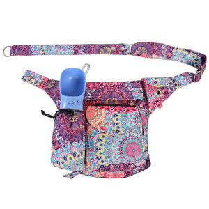 Gassi-Tasche im bunten Mandala Design mit Flaschenhalter - Brandenburg 505 Nijens Shop