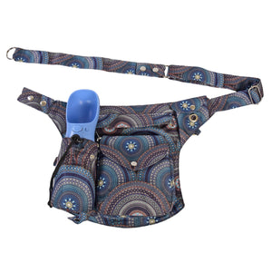Wasserabweisende Gassi-Tasche im blauen Mandala Design mit Flaschenhalter - Brandenburg 71080 Nijens Shop