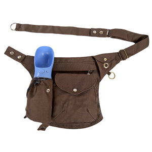 Wasserabweisende Gassi-Tasche in braun mit Flaschenhalter - Brandenburg 71021 Nijens Shop