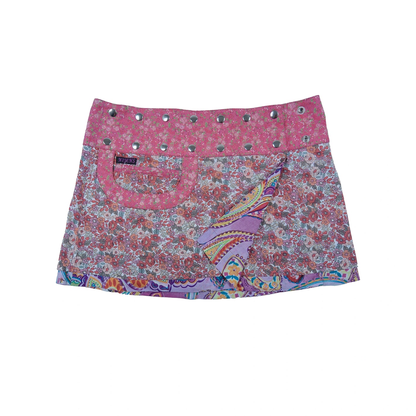 Sommerrock Wenderock Minirock Baumwollstoff - Bagelon Short 102