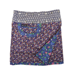 Sommerrock Wickelrock aus Stoff mit kleinem Blumenmuster 2