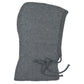 Balaclava Grau aus Strick mit Kordelzug – Seitenansicht