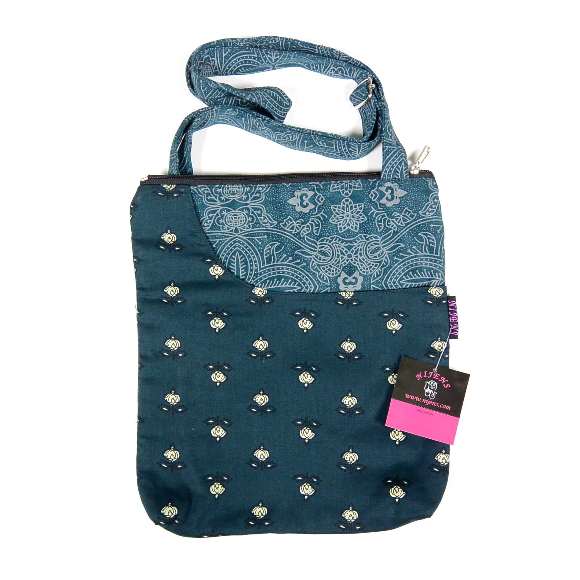 Umhängetasche Nijens Stoff-Tasche Petrol Bali Bag 603 Nijens