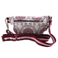 Beltbag Multicolor, White, Grey, RosaDari HandcraftedBauchtasche sowie Crossbodybag aus Dari-Stoff mit Blumenmotiven und Ornamenten mit einem Reisverschlussfach auf der hinteren Seite.