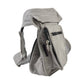 Stylische Cord Bauchtasche Paris in Hellgrau – Seitenansicht