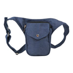 Nijens Hamburg Bauchtasche dunkelblau im schlichten Design mit Druckknopffach und kompaktem Format