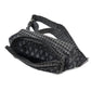 Innenansicht: Bauchtasche aus Stoff Schwarz mit Blumenmuster