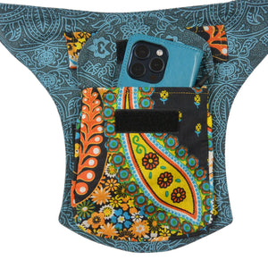 Detailansicht der Festival-Gürteltasche Madrid von Nijens – Reißverschlussfach mit Platz für das Handy