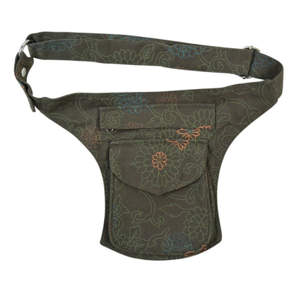 Bauchtasche "Madrid" Baumwoll-Canvas Olivgrün (26)