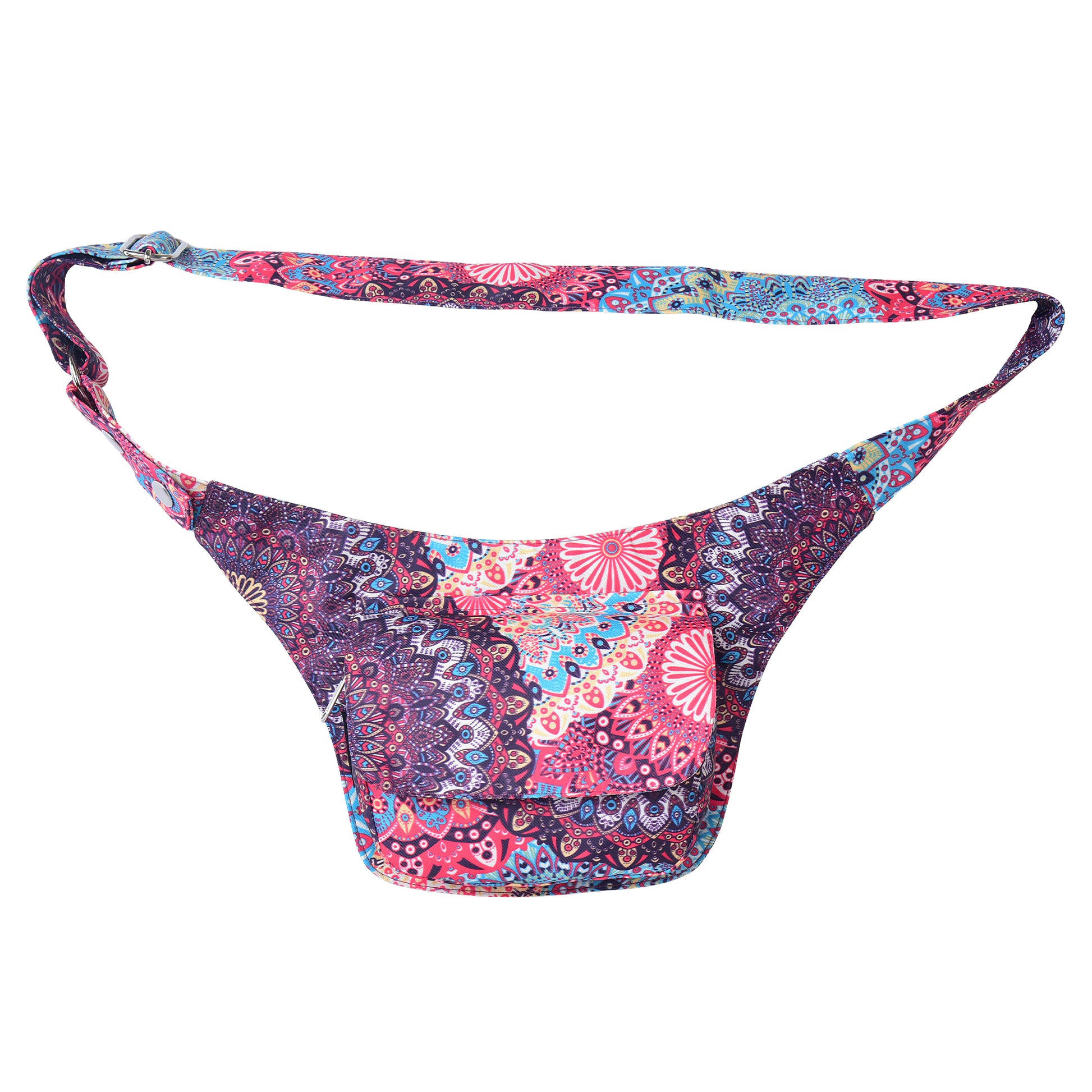 Frontansicht der Nijens Hüfttasche Dublin mit verstellbarem Gurt.