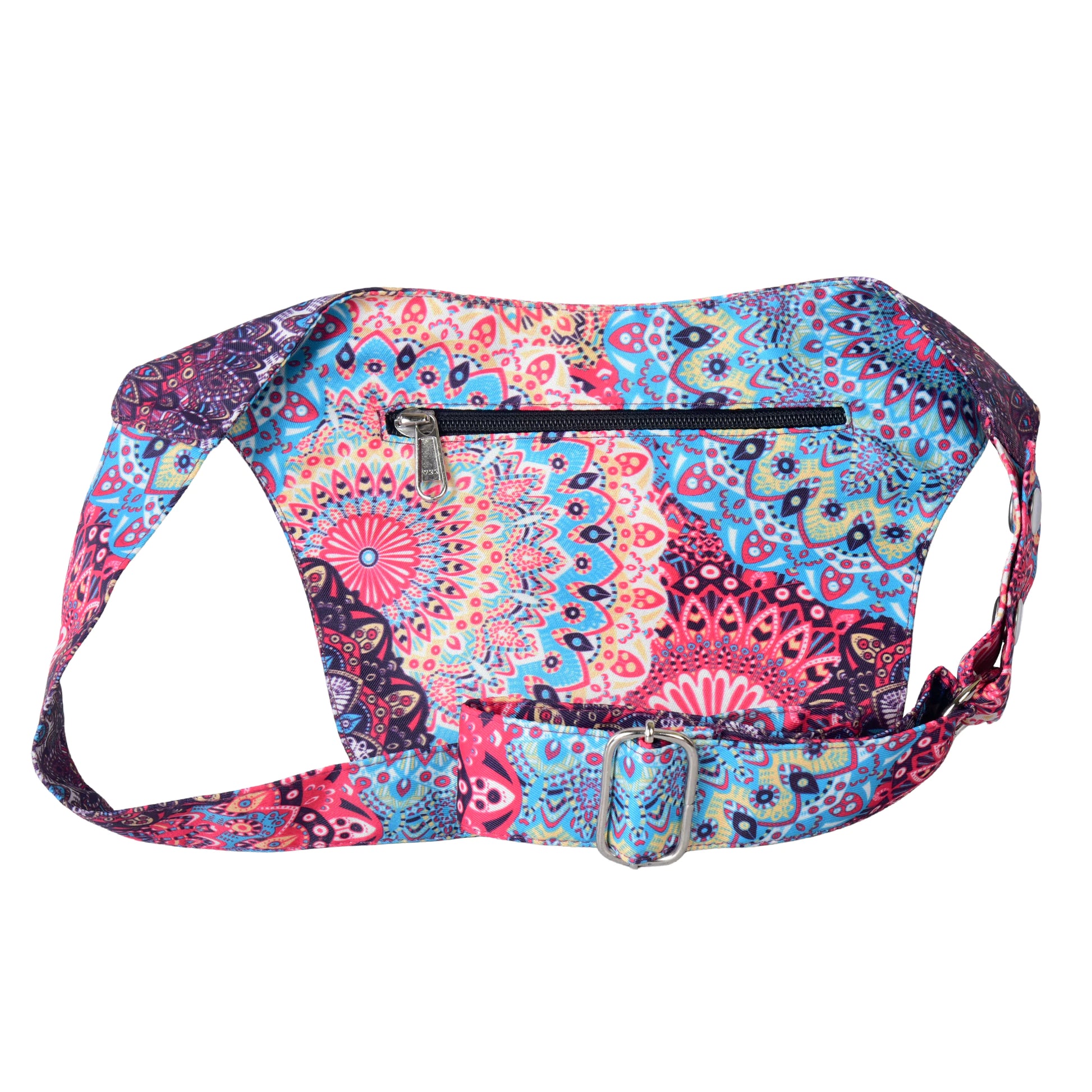 Rückansicht der Nijens Hüfttasche Dublin mit Reißverschluss-Sicherheitsfach und verstellbarem Gurt.