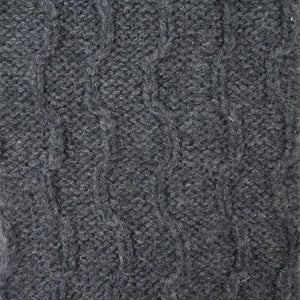 Warme Beinstulpen in Grau mit Zopfmuster von Nijens.