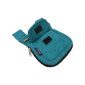 Reversible Beuteltasche mit Klettverschluss und Gürtelschlaufen aus robustem Two Tone Canvas