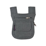Praktische Gürtel-Beuteltasche in Grau aus robustem Canvas für Alltag und Reisen