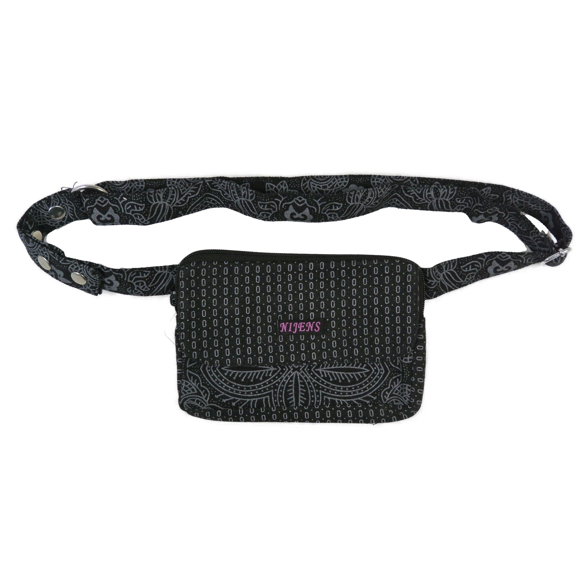 Schwarze Bauchtasche für Kinder und Erwachsene - Lumbini - 257 Nijens Shop