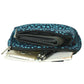 Beuteltasche Gassi-Tasche Stoff-Canvas Teal mit Pfotenmuster. Bild 3.
