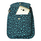 Beuteltasche Gassi-Tasche Stoff-Canvas Teal mit Pfotenmuster. Bild 2.