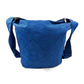 Schultertasche Stoff-Muster in Blau