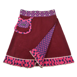 Summer skirt wrap skirt Nijens Rocksana Long with floral pattern-28
