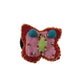 Schmetterling-Haargummis aus Filz Rosa-Rot - farbenfrohe Hingucker für jedes Outfit
