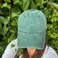 Leichte Sommer-Cap – 100 % Baumwolle Tannengrün Nijens Shop