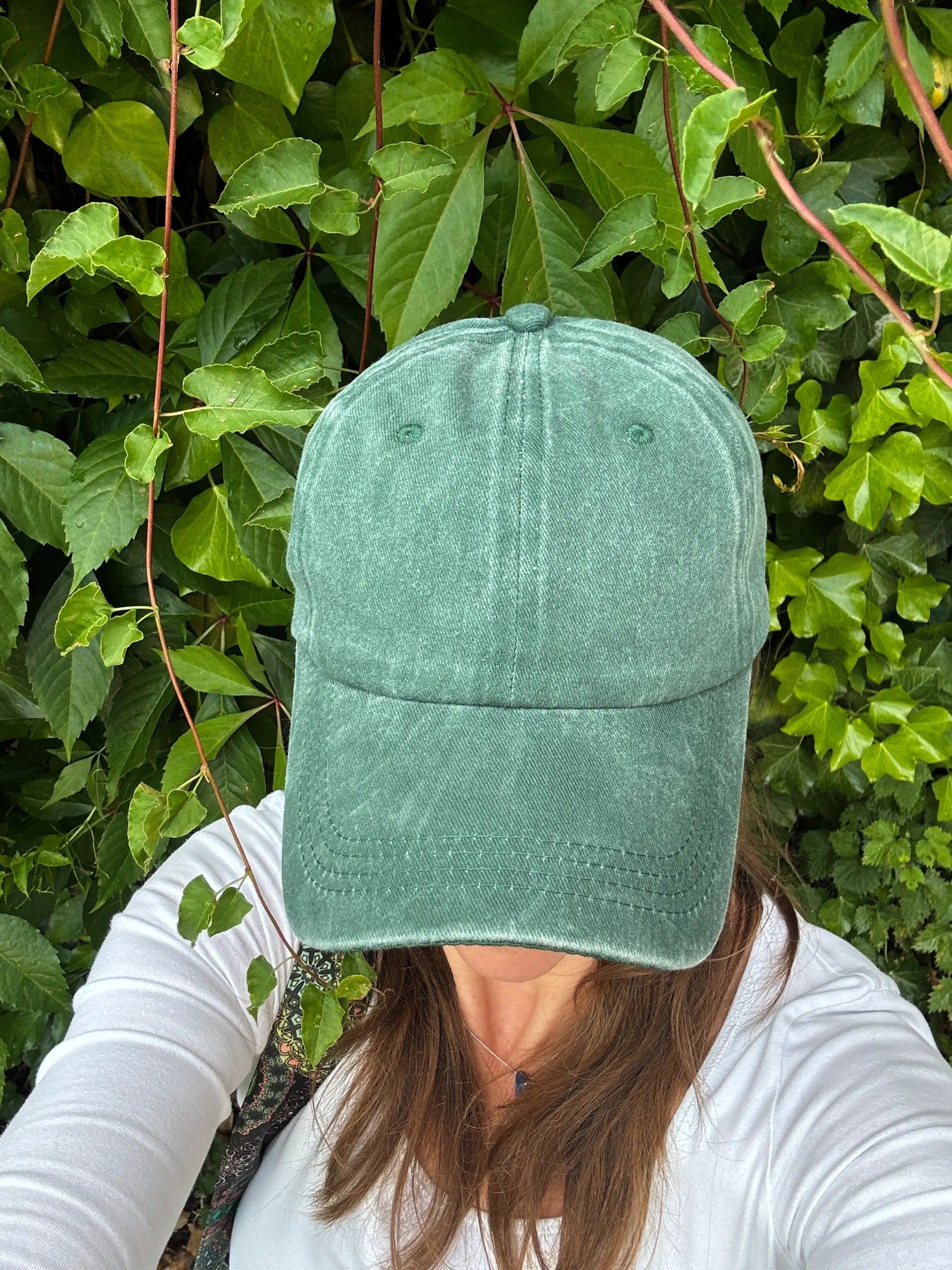 Leichte Sommer-Cap – 100 % Baumwolle Tannengrün Nijens Shop