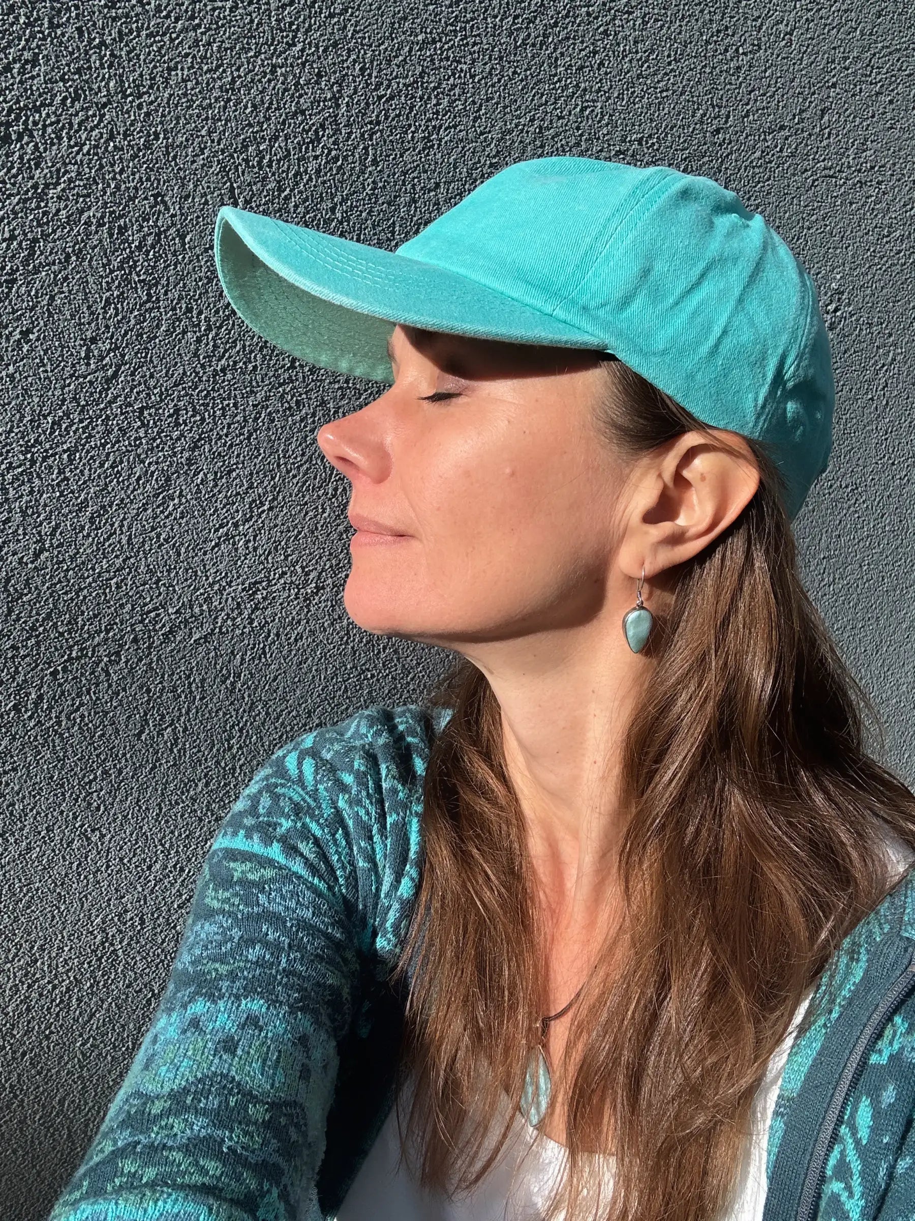 Leichte Sommer-Cap in Türkis – 100 % Baumwolle Nijens Shop
